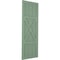 Ekena Millwork True Fit PVC Center X-Board Farmhouse Fixed Mount Shutters, Track Green , 18W x 32H, PR TFP107FH18X032TG - alternate 7